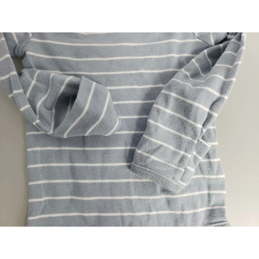Carters Baby Bodysuit 3M‎ Blue White Stripe Long Sleeve Onesie